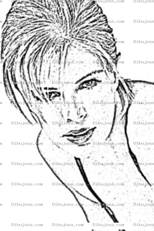 Dibujo para colorear Kim Basinger Para Pintar Y Colorear