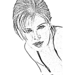 Dibujo para colorear Kim Basinger Para Pintar Y Colorear