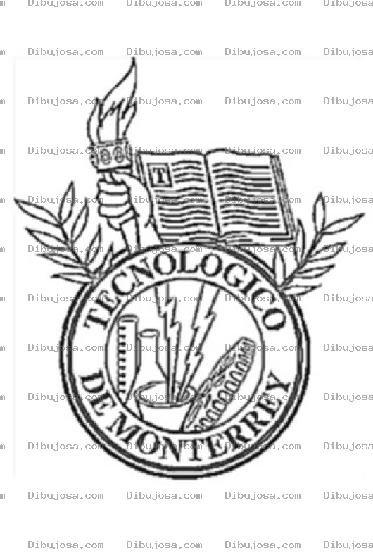 Dibujo para colorear Logo Del Tec De Monterrey Para Colorear
