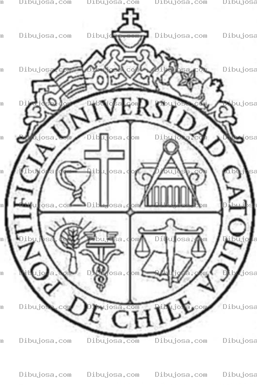 Dibujo para colorear Logo Universidad Catplica De Chile Para Colorear