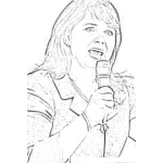 Dibujo para colorear Christine O Donnell Coloring Page