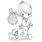 Dibujo para colorear precious moments coloring pages