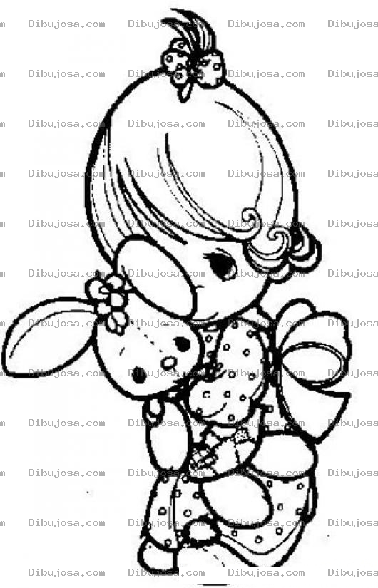 Dibujo para colorear precious moments clipart