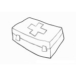 Dibujo para colorear Colorear Botiquin Kit De Primeros Auxilios