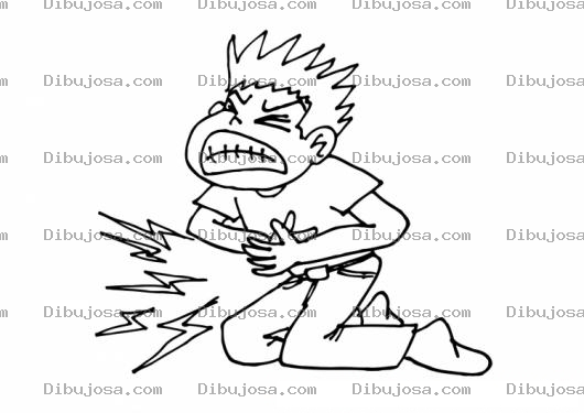 Dibujo para colorear Dolor De Estomago Para Colorear