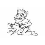 Dibujo para colorear Dolor De Estomago Para Colorear