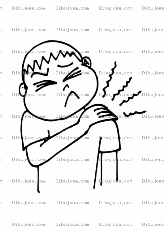 Dibujo para colorear Dolor De Hombro Para Colorear