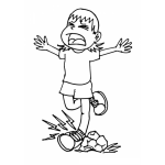 Dibujo para colorear Doblon De Tobillo Para Colorear