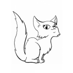 Dibujo para colorear Gatita Para Pintar