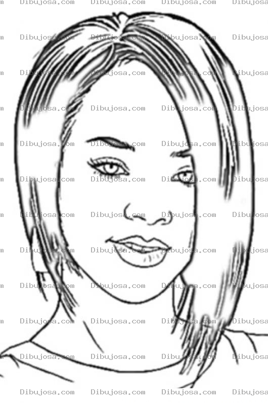 Dibujo para colorear Rihanna Coloring Page