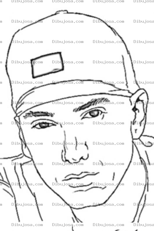 Dibujo para colorear Eminem Para Pintar