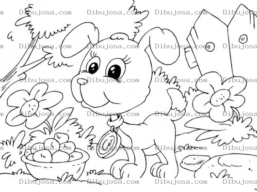 Dibujo para colorear Cachorrito Para Pintar