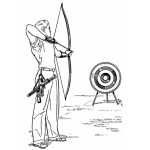 Dibujo para colorear Colorear Tiro Con Arco