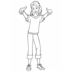 Dibujo para colorear Mami Yankee Para Colorear