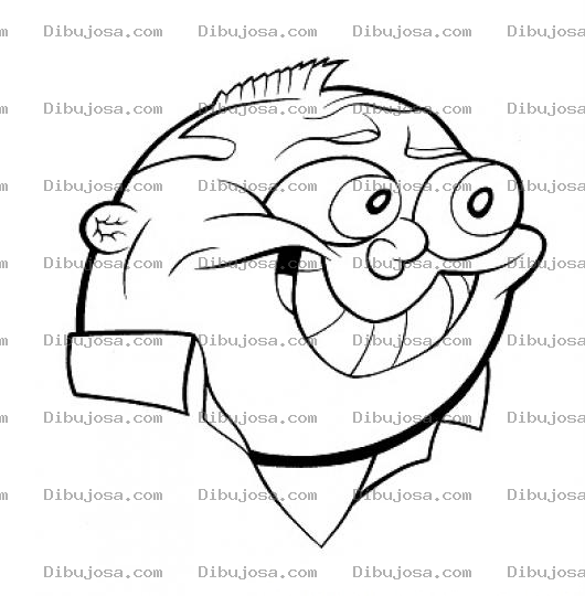 Dibujo para colorear Colorear Gordo Con Ojos Saltones