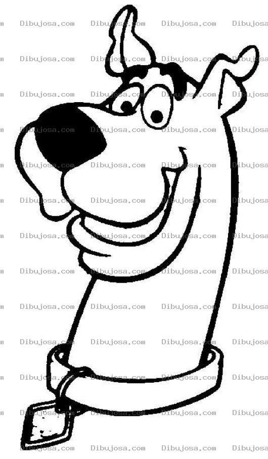 Dibujo para colorear Colorear A Scooby Doo