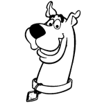 Dibujo para colorear Colorear A Scooby Doo