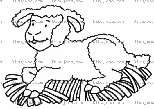 Dibujo para colorear Ovejita Para Colorear