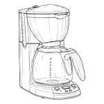 Dibujo para colorear Dibujo De Una Cafetera Para Colorear
