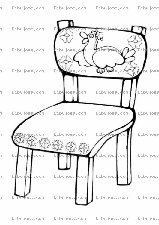 Dibujo para colorear Silla De Kinder Y Prekinder Para Pintar