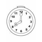 Dibujo para colorear Colorear Reloj De Agujas