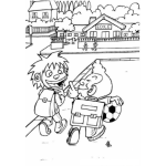 Dibujo para colorear Colorear Amigos Del Colegio