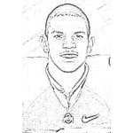 Dibujo para colorear Terrelle Pryor Jugador De Futbol Americano Para Colorear Coloring Page