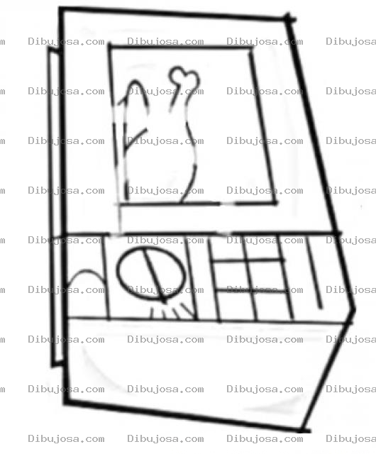 Dibujo para colorear Horno Microondas Para Colorear