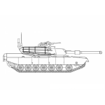 Dibujo para colorear Dibujo De Un Tanque De Guerra
