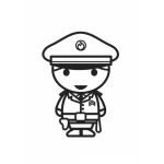 Dibujo para colorear Dibujo De Policia