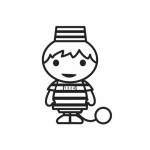 Dibujo para colorear Dibujo De Preso Para Colorear