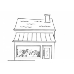 Dibujo para colorear Peluqueria Para Colorear