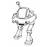 Dibujo para colorear Colorear Robot Espacial