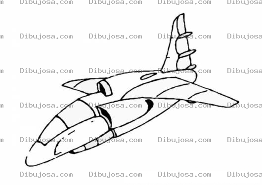Dibujo para colorear Jet Compacto Para Colorear