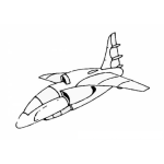 Dibujo para colorear Jet Compacto Para Colorear