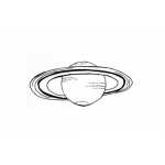 Dibujo para colorear Colorear Planeta con anillos Saturno