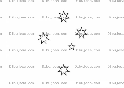 Dibujo para colorear Colorear Las Estrellas Del Cielo