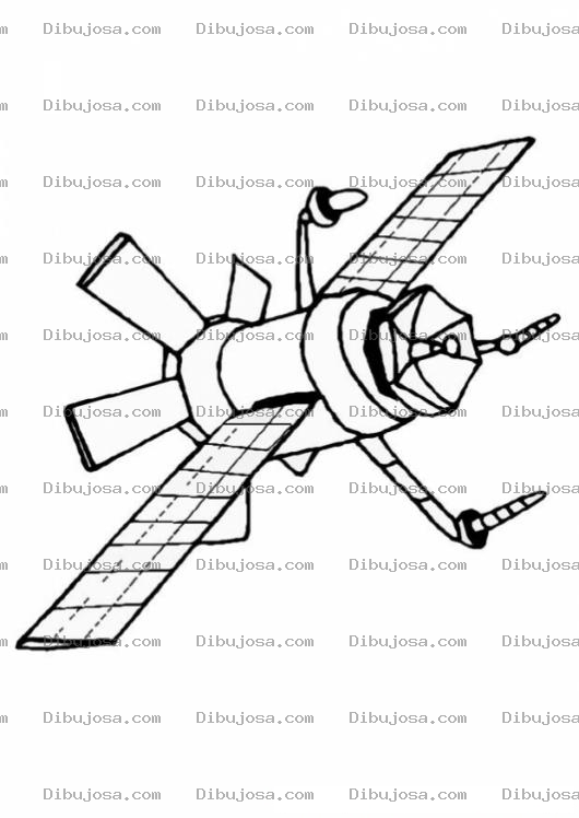 Dibujo para colorear Colorear Satelite