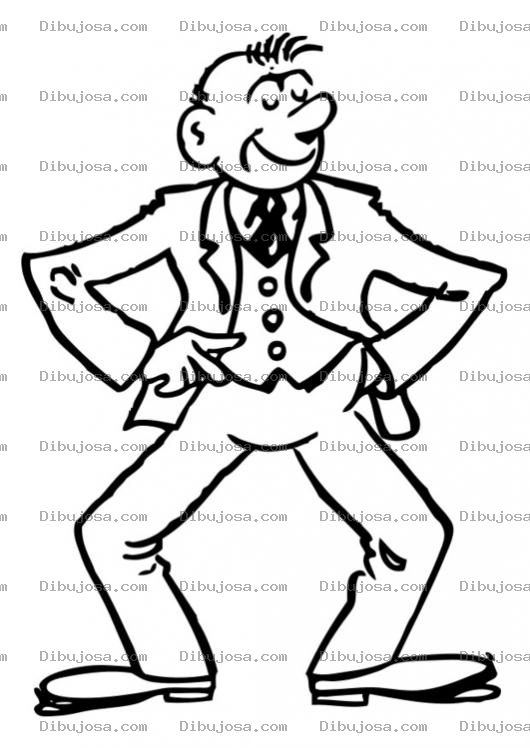 Dibujo para colorear Colorear Viejo Bailando