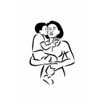Dibujo para colorear Colorear Mama Con Su Hijo
