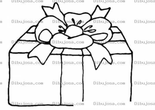 Dibujo para colorear Colorear Regalo De Navidad