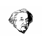 Dibujo para colorear Colorear Albert Einstein