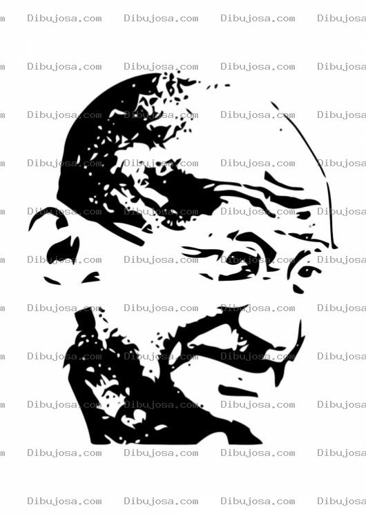 Dibujo para colorear Colorear A Mahatma Ghandi
