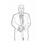 Dibujo para colorear Colorear A John Maccain
