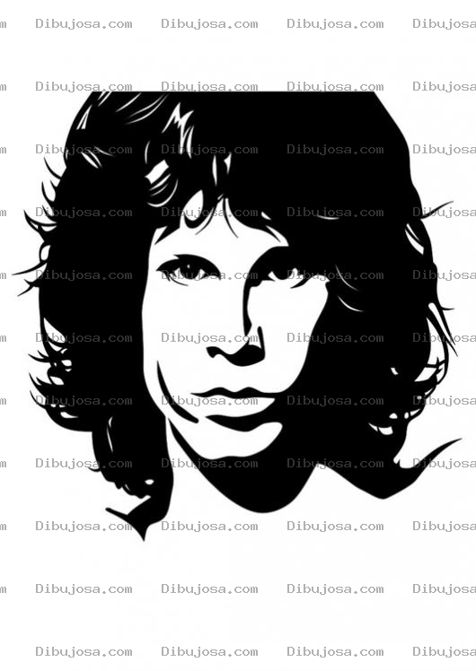 Dibujo para colorear Colorear A Jim Morrison