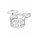 Dibujo para colorear Colorear Tambor De Juguete