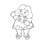 Dibujo para colorear Colorear Muneca De Telca