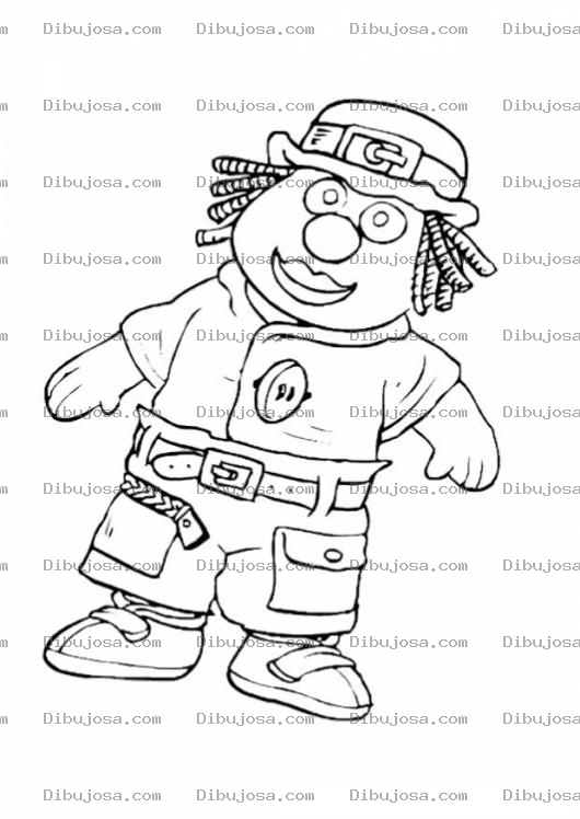 Dibujo para colorear Colorear Muneco De Tela D