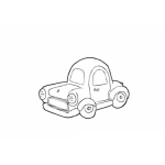 Dibujo para colorear Colorear Carro Cubano