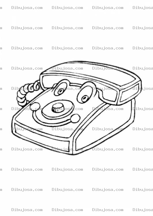 Dibujo para colorear Colorear Telefono De Juguete